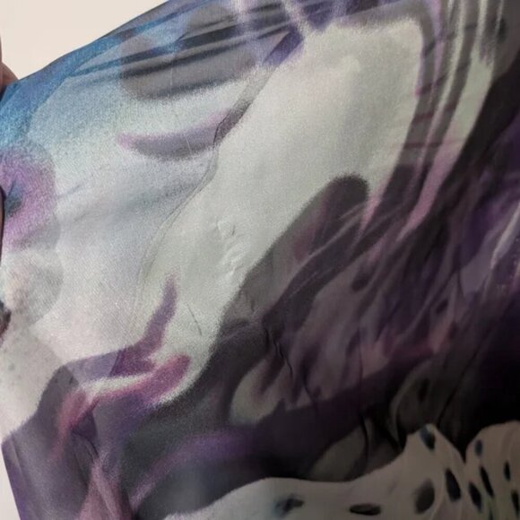 La Femme | One-Shoulder Butterfly Print Occasion Dress - Picture 16 of 16